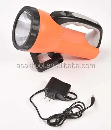 Asaki farol de led super potente, AK-4034 1.5w, 1500mah, bateria recarregável, AC110-240V carregador, iluminação 1000m