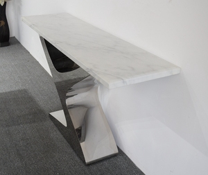 Y01 Modern Luxury <strong>Marble</strong> Top <strong>Console</strong> <strong>Table</strong> Buffet <strong>Table</strong> - Product Image 3