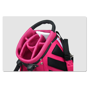 Bolsa de golf con logotipo personalizado con patas, bolsa dominical, bolsa ligera con soporte para golf, divisores de longitud completa, correas dobles ajustables, diseño elegante - Product Image 5