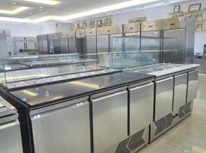 Offre Spéciale en acier inoxydable restaurant <span class=keywords><strong>saladette</strong></span> avec plateau en pierre et <span class=keywords><strong>3</strong></span> porte salade comptoir réfrigéré - Product Image 5