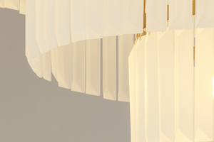 Hiện Đại Màu Trắng Capiz Vỏ Và Đá Cẩm Thạch Đá Trang Trí <span class=keywords><strong>LED</strong></span> Agate Carnegie Pendant Lamp Chandelier Đối Với Nhà - Product Image 5