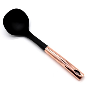 Nylon <strong>Utensils</strong> With <strong>Copper</strong> Plating Rose Plated Plastic Handle Kitchen <strong>Utensils</strong> Set Cookware - Product Image 2