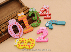 Juego de 10 números de imán de madera para nevera, juguete educativo para niños, 1 juego - Product Image 5