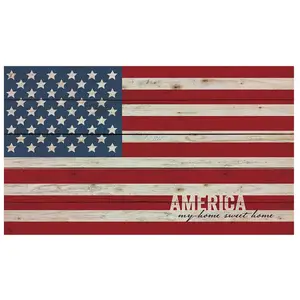 미국 국기 애국 14x24 나무 팔레트 벽 아트 사인 플라크