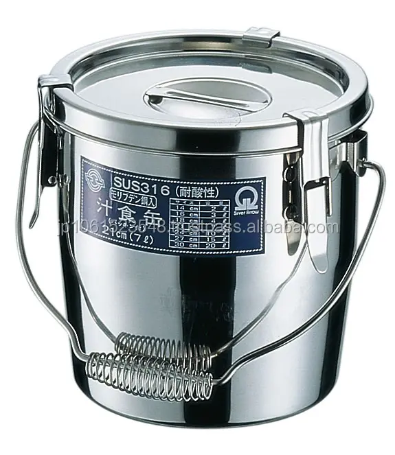 ふた付きステンレス製収納ボックスとして日本の耐久性のあるスープ容器