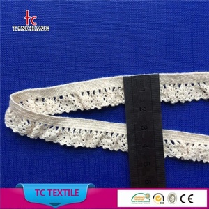 Fabrika toptan iplik boyalı kaliteli elastik pamuk tığ dantel trim giysiler için MXHB307 - Product Image 2