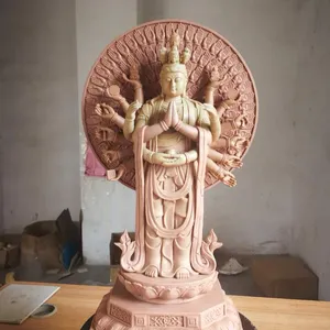 Fabbrica Produzione di Gioielli Jingzhanyi Argilla statue di Buddha di trasformazione, ornamenti carattere di fabbricazione, Made in China