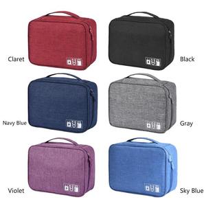 Estuche <span class=keywords><strong>de</strong></span> viaje impermeable portátil OEM para dispositivos USB digitales Estilo <span class=keywords><strong>de</strong></span> moda Bolsa <span class=keywords><strong>de</strong></span> disco duro cosmético Malla <span class=keywords><strong>de</strong></span> cremallera <span class=keywords><strong>de</strong></span> gran capacidad - Product Image 3