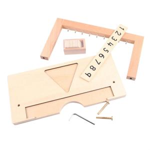 Juguetes Educativos Montessori de Madera de Alta Calidad, Material Didáctico de Matemáticas Montessori, Soporte para Escaleras de Cuentas de Colores - Product Image 5