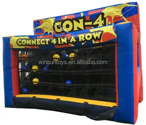 Cheap connect 4 inflatable carnival games for party rentals/inflatable adult games