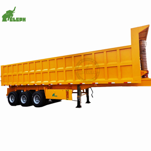 Utilisé ou Neuf de Haute Qualité 4 Essieux 45 Mètres Cubes Hydraulique Kit U Forme Atv Fin Basculement Benne <span class=keywords><strong>Semi</strong></span> Remorque Camion Tracteur - Product Image 1