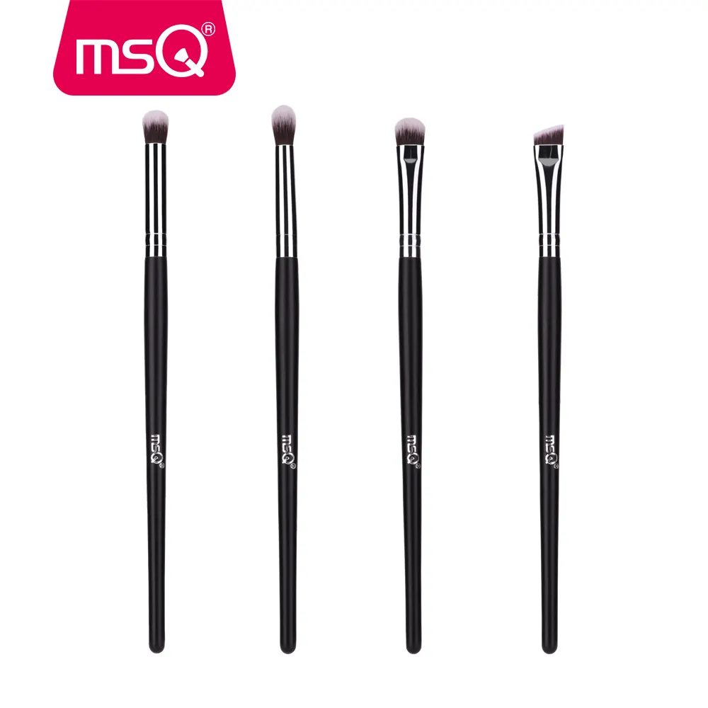 MSQ 4pcs eyeshadow makeup brush blending eyebrow highlighter brushes makeup