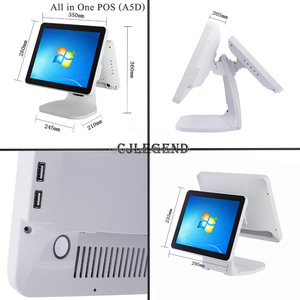 2018 New Position Model restaurant supermarket cash register pos machine with customer display - Product Image 2