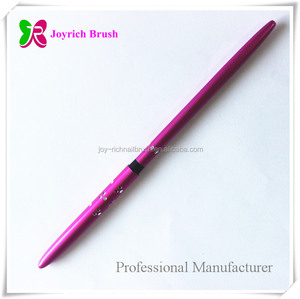 Kolinsky escultura Nail Art Brush moda de diamante cepillo púrpura con tapa - Product Image 4