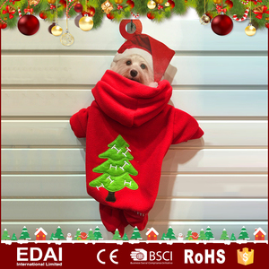 Nueva llegada caliente tela cruzada abrigo a cuadros rojo ropa para perros de Navidad - Product Image 6