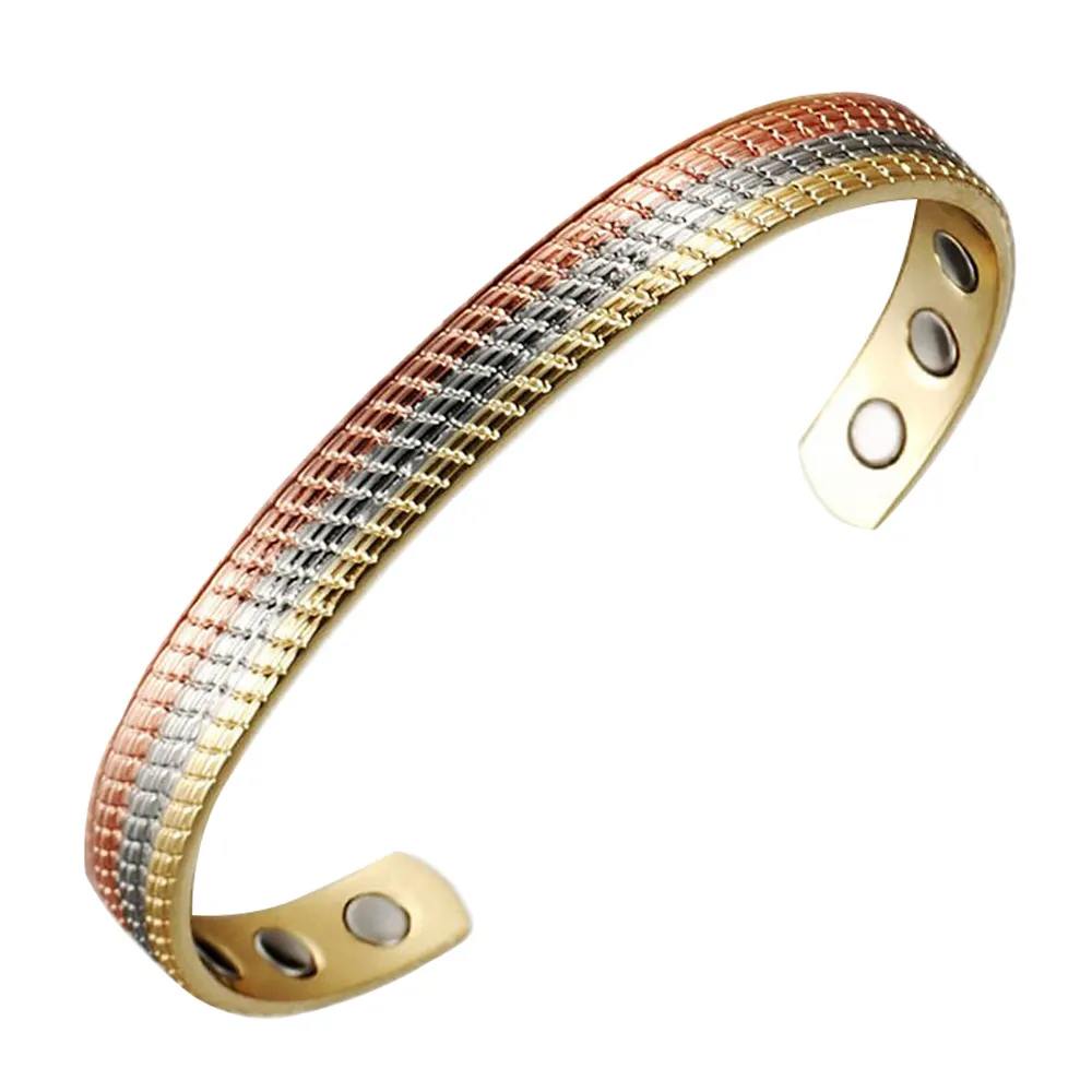Ferrinox — bracelet magnétique en cuivre néodyme, grande taille, 2 ou 6 pièces, vente en gros