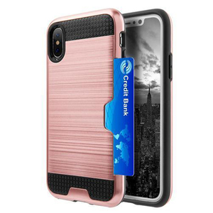 Hybride tpu pc fil dessin titulaire de la carte Cas de téléphone pour iphone 8 - Product Image 5