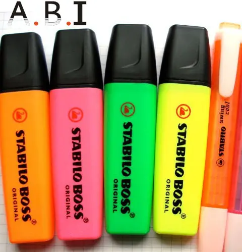 Yaratıcı ifadeler için sıcak satış ofis boya kalıcı keçeli kalem Set plastik renk resim kalemi