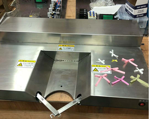 Chemise <span class=keywords><strong>à</strong></span> nœud avec ruban rouge et blanc, Machine <span class=keywords><strong>à</strong></span> nœud - Product Image 5