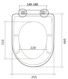 <span class=keywords><strong>Tapa</strong></span> de inodoro de plástico de montaje superior para WC, accesorios de <span class=keywords><strong>cisterna</strong></span>, fácil instalación, venta al por mayor, fabricante de Chaozhou - Product Image 6