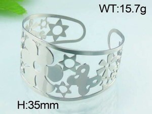 china kalen joyería al por mayor oso brazalete de metal pulseras - Product Image 2
