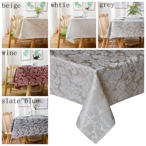 <span class=keywords><strong>Mantel</strong></span> Jacquard de poliéster personalizado, cubierta de mesa rectangular resistente al agua, de lino, venta al por mayor - Product Image 6