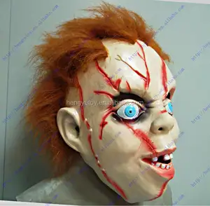 SIDESHOW CHUCKY หน้ากากตุ๊กตาหน้ากากยางสยองขวัญ