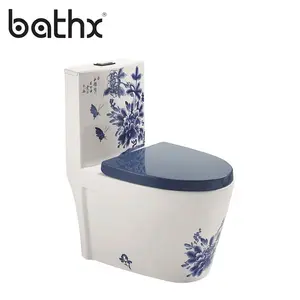 Fábrica Chaozhou aparato Tornado de cierre suave PP y UF asiento de cerámica ECO sanitarios de oro de color oro de baño wc