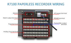 7 Inch Paperless Recorder With Colorful Display Universal 16 Channels Paperless Temperature Recorder