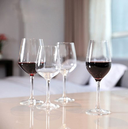 Wholesale Custom Stemmed Wine Glass Crystal Drinking Red Wine Glass
