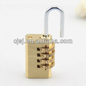 Serrure en laiton valise ch-04k 2014 coeur de la mode en laiton plaqué key code de mode style verrouillage par code numérique - Product Image 2