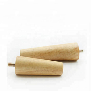 HUAWEI alta durezza Slide legno mobili gamba a forma di cono in legno divano gamba con vite - Product Image 2