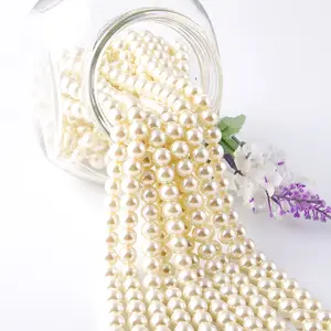 High Quality Pearl Beads Crystal Pearls, Loose Faux Pearl Beads In 6mm 8mm 10mm