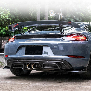 Diffusore Posteriore in Fibra di Carbonio Stile A S per <span class=keywords><strong>PORSCHE</strong></span> CAYMAN <span class=keywords><strong>718</strong></span> - Product Image 1