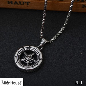 Fabricante de joyas de acero inoxidable brújula colgante, collar de los hombres 2017 - Product Image 3