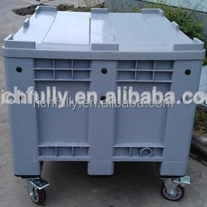 5 पहियों के साथ उद्योग रोलिंग प्लास्टिक फूस कंटेनर ट्राली - Product Image 1