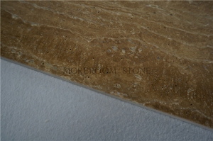 Phật Sơn Sản Xuất Iran Walnut Beige <span class=keywords><strong>Travertine</strong></span> Đánh Bóng Và Epoxy Đầy <span class=keywords><strong>Travertine</strong></span> Panel Với Gạch Men - Product Image 5