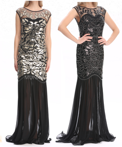 Bestdance — <span class=keywords><strong>robe</strong></span> de soirée en paillettes Vintage 1920, tenue de fête de mariage, élégante - Product Image 2
