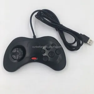 Neuer schwarz-weißer USB-Controller für Sega Saturn USB Gamepad für PC / MAC USB Controller - Joypad