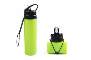 2017 Etiqueta Privada proteína <span class=keywords><strong>Shaker</strong></span> botella al por mayor botella de bebida deportiva silicona plegable botella de agua - Product Image 6