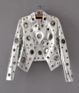 Runwaylover 177 Nuovo Design 2017 Giacche in Ecopelle Traforata da Donna Moda Autunnale Stile Motociclista - Product Image 1