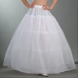 Acessórios Do Casamento por atacado Venda Quente 3 Hoops Anáguas de Noiva Branco Baratos Vestidos de Baile de Casamento Petticoat