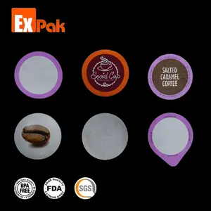 die cut Aluminum foil lid seal liners for coffee capsule