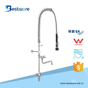 Kitchen Accessories Sodastream Sanitary Ware Commercial Deck Mounted Dual Handle Faucet with Brushed Surface Treatment