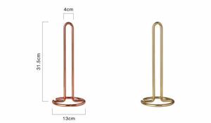 Portarotolo <span class=keywords><strong>per</strong></span> hotel in oro spazzolato con supporto <span class=keywords><strong>per</strong></span> rotolo <span class=keywords><strong>di</strong></span> asciugamani - Product Image 6
