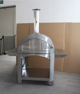 KU-006D Oven Pizza Api Kayu Luar Ruangan Harga Peralatan Pembakar Roti Kayu Baja Tahan Karat