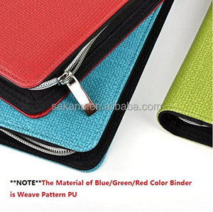Các Loại Màu <span class=keywords><strong>A5</strong></span> Da PU Chương Trình Nghị Sự Tổ Chức <span class=keywords><strong>Zipper</strong></span> Binder Danh Mục Đầu Tư Có Khóa Kéo - Product Image 6