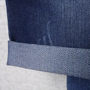 Spandex Blauw Franse Terry Breien Denim Stof