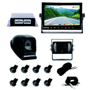 Sensor do oem radar & câmera ahd de alta qualidade, monitor de 7 polegadas, sistema de estacionamento da visão traseira para o caminhão