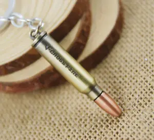 Different type bullet shape key chain /wholesale promotional personalized bullet keychain key ring